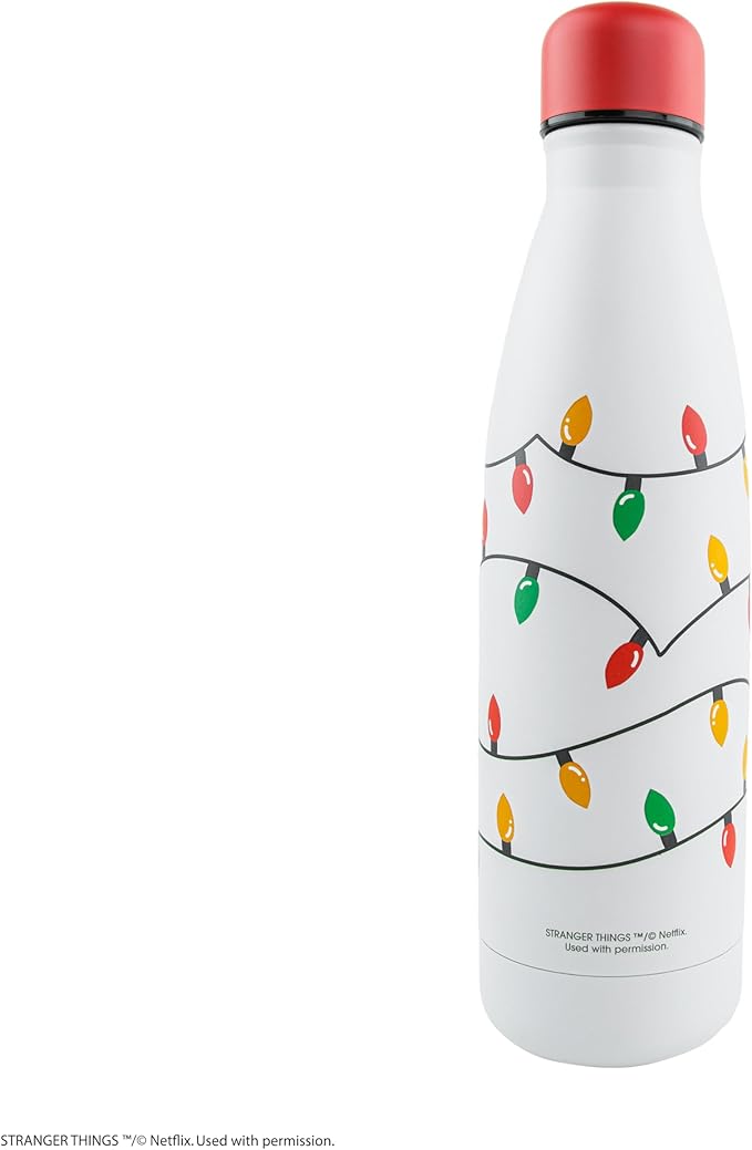 Cinereplicas Stranger Things – Insulated Bottle Christmas Garland – 500 ml – Officially Licensed