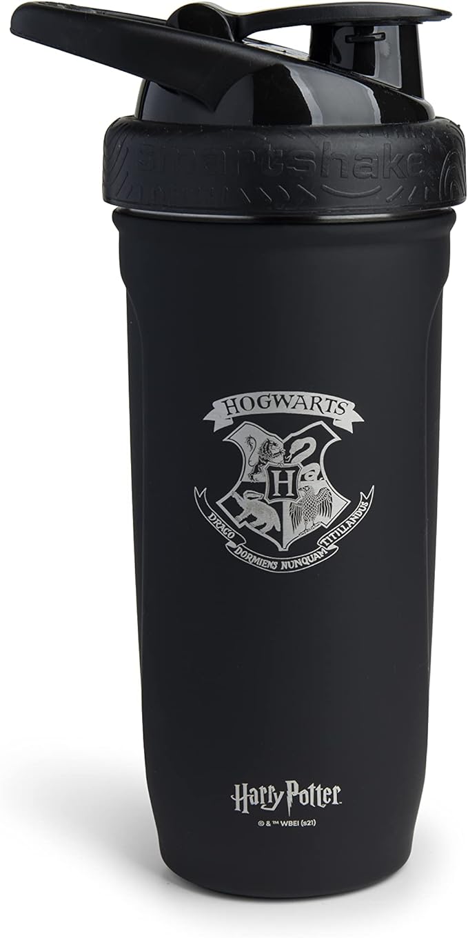 Smart Shake Reforce Stainless Steel Harry Potter Hogwarts Crest Shaker Bottle (900 ML /30oz) | Light Weight Resistance Sports Shaker Bottle with a Soft Lid | Leakproof, BPA Free & DEHP Free