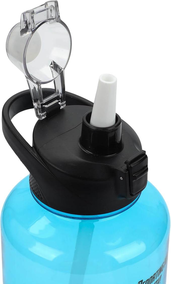 Marvel Avengers Motivational Sayings 2-Liter Transparent Blue Water Bottle