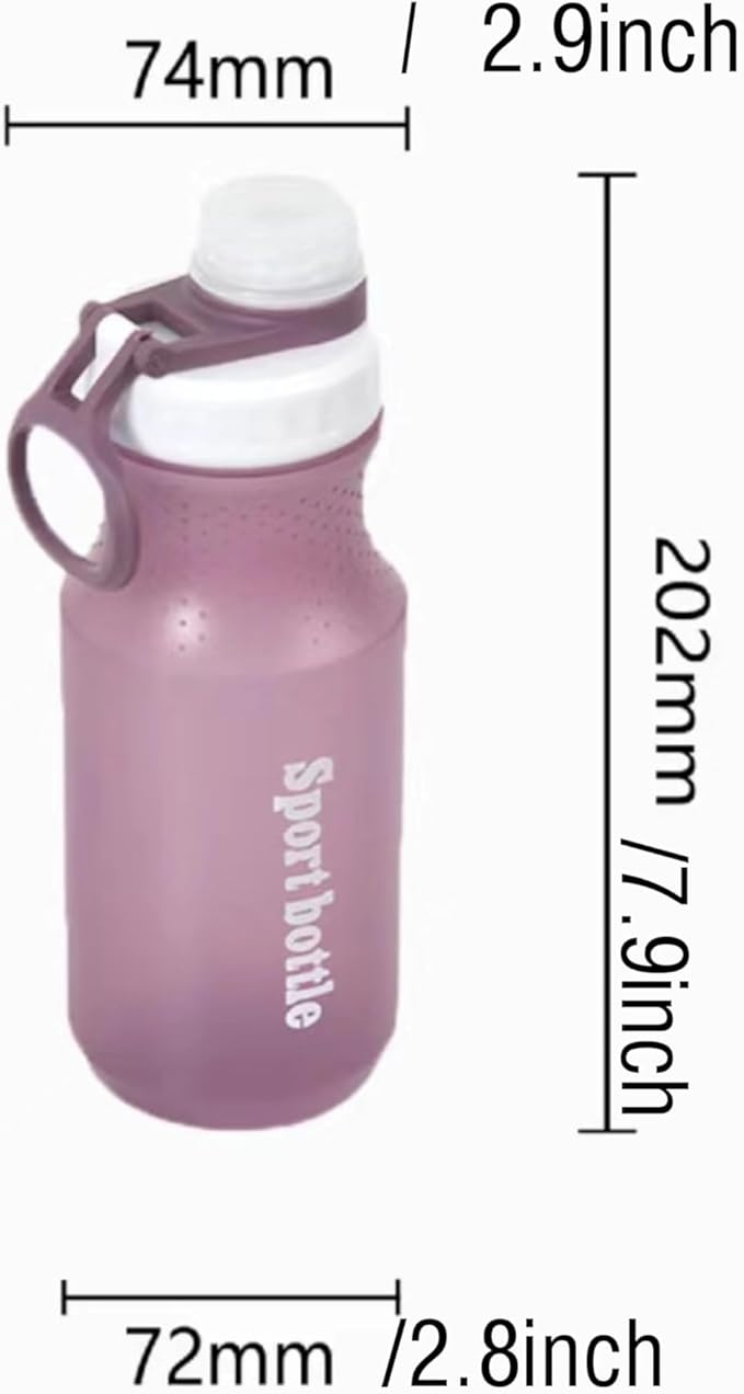 Kids Water Bottle， Sports Water Bottle, Plastic Water Bottle,BPA-Free,Leak-Proof, Reusable Water Bottle for School, Outdoor,Gym, Running, Hiking (Purple (20 OZ))