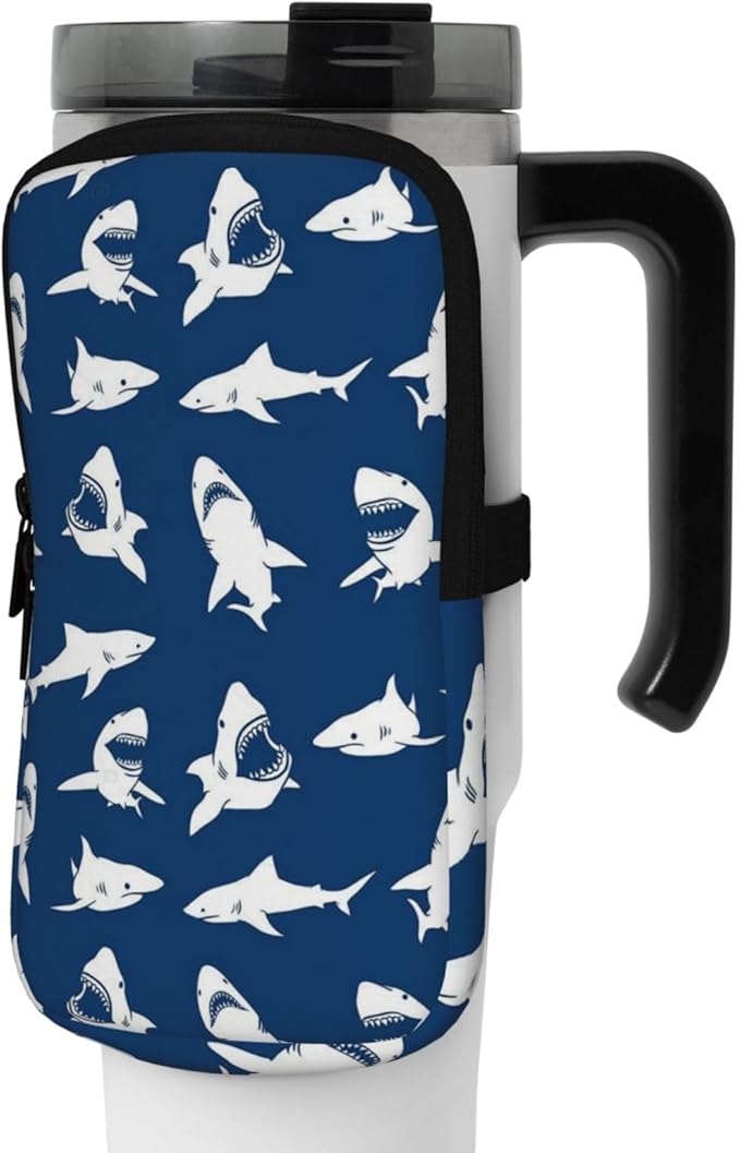 Galaxy Mandala Water Bottle Pouch for Stanley Cup 40oz 30oz,Personalized Gym Purse for Men Women, Tumbler Pouch with Versatile Pocket Water Bottle Bag for Cards, Keys, Phone