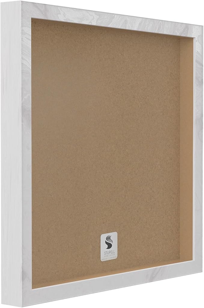 Stupell Industries Hang Your Towel Phrase Children's Bathroom Typography Wall Art, 17 x 17, White Framed