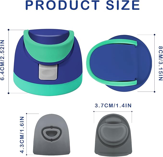 Replacement Lid for Owala Freesip Water Bottle Top Cap Protective Push-To-Open Lid Compatible With Owala Cup 16oz 24oz 32oz 40oz Bpa-Free Replacement Stopper for Owala Freesip Leak-Proof. (Navy Blue)