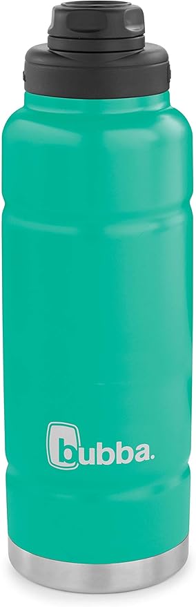 Bubba Trailblazer 40oz Vacuum-Insulated Stainless Steel Water Bottle with Leak-Proof Lid, Keeps Drinks Cold up to 38 Hours or Hot up to 10 Hours, Rock Candy