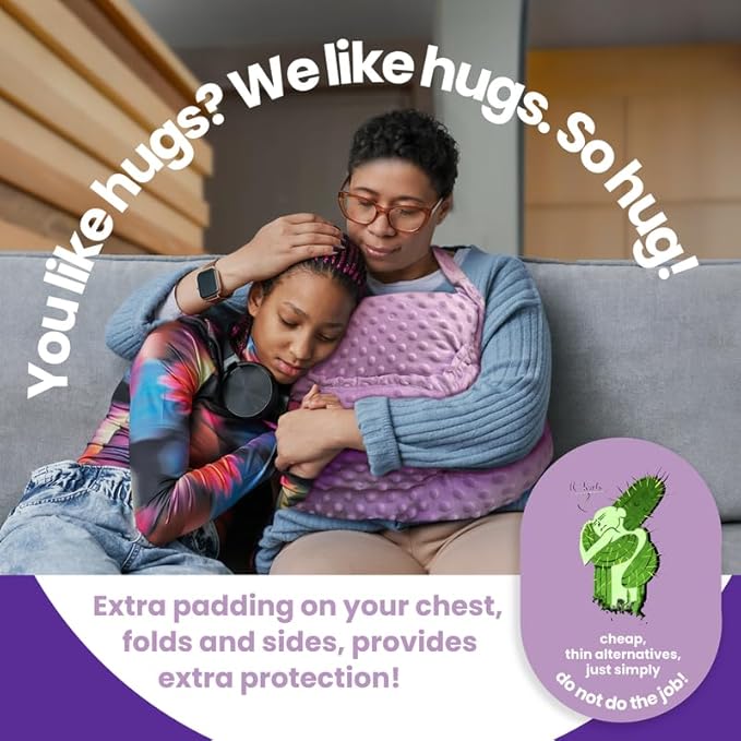 Mastectomy Pillow Post Op Pillow for Breast Surgery Recovery | Choose The Color for You | Hand Ice-Pack Pockets | Converts to Cloud Soft Cushion (Lavender Muse)