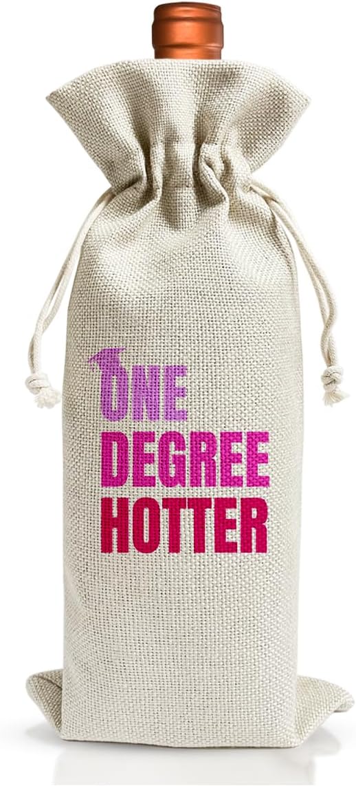 Funny Graduation Gift Wine Bag For Students Friend Masters Nurses College High Student, Inspirational Graduation Gifts For Daughter Son Wine Gift Bag, Reusable Burlap Wine Wrap Bag