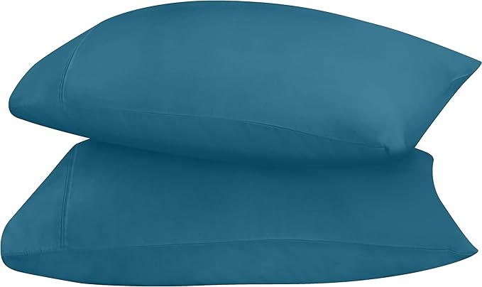 Utopia Bedding Queen Pillow Cases - 2 Pack - Envelope Closure - Soft Brushed Microfiber Fabric - Shrinkage and Fade Resistant Pillow Covers 20 X 30 Inches (Queen, Denim Blue)
