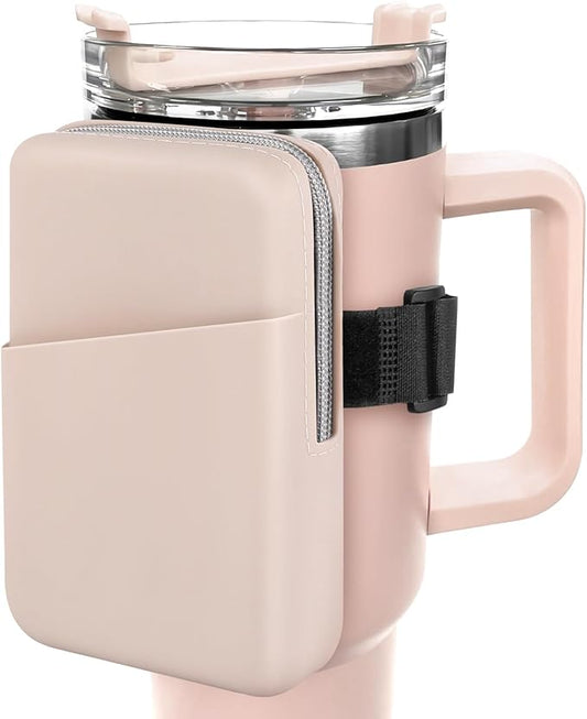 Silicone Water Bottle Pouch For Stanley Quencher Adventure 40 oz & Stanley IceFlow 20oz 30oz, Gym Accessories for Women, Stanley Cup Accessories, Water Bottle Pouch for Sports