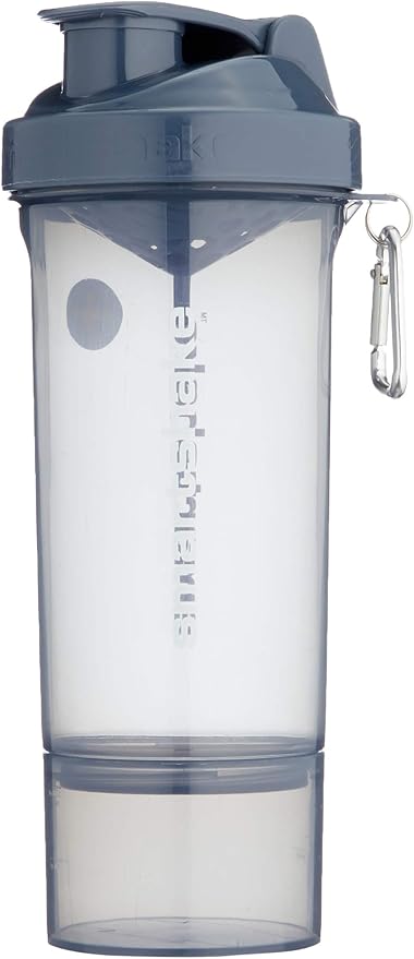 Smartshake SLIM, 17 oz Shaker Cup, Stormy Gray (Packaging May Vary)