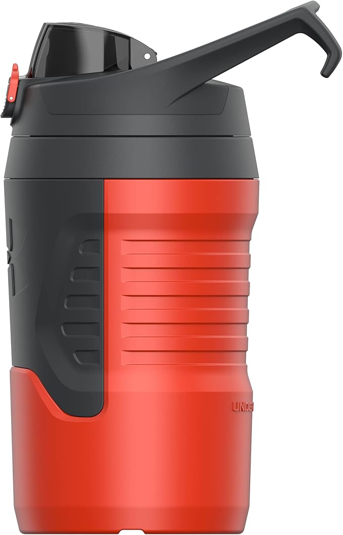 Under Armour Sports Water Jug, 32 oz Insulated Water Bottle w/Handle, Fence Hook, Leak Resistant, Baseball, Football & More