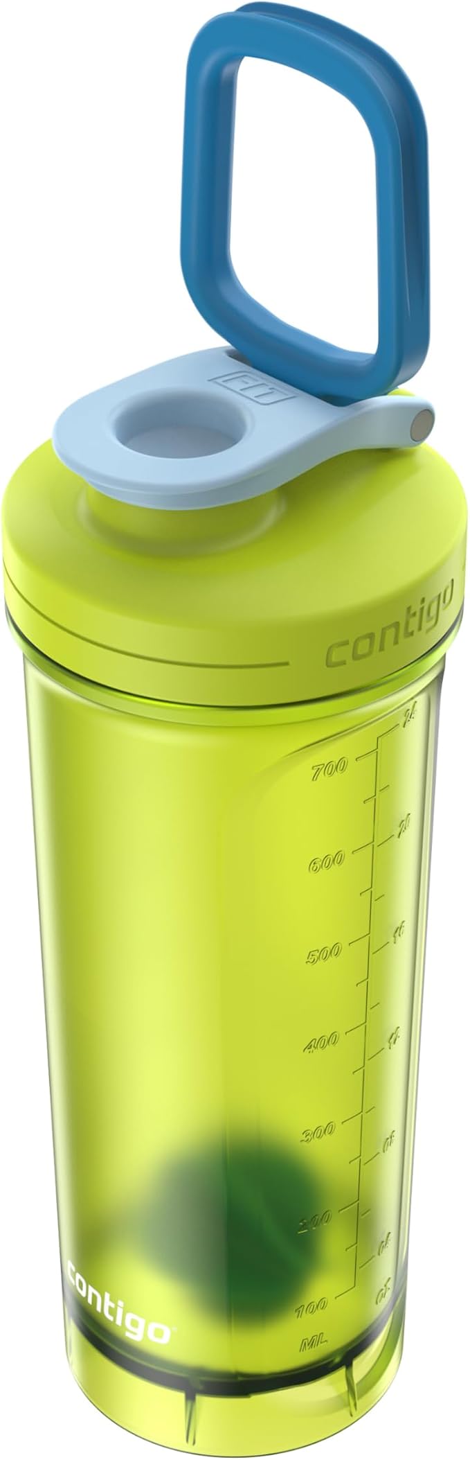 Contigo Shake & Go Water Bottle, 28 oz, Bolt/Blue Poppy