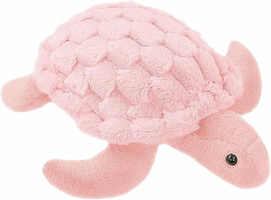 Soft Sea Turtle Plush Toy, Cute Turtle Stuffed Animals, Small Turtle Plush, Tortoise Plushies Pillow Gifts for Kids Adults (Pink 15 in)