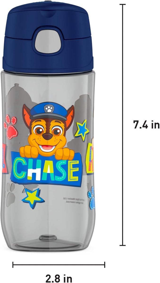 THERMOS FUNTAINER 16 Ounce Plastic Hydration Bottle with Spout, PAW PATROL