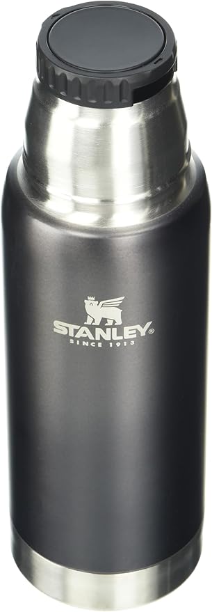 Stanley Adventure To Go Insulated Travel Tumbler - 17 oz | Leak-Resistant Stainless Steel Insulated Bottle with Insulated Cup Lid and Splash-Free Stopper | Charcoal Glow