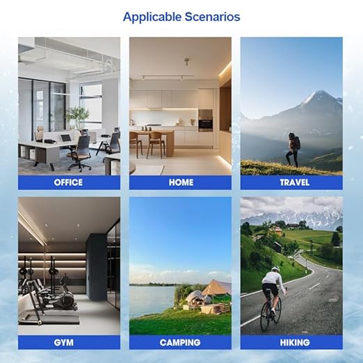 Hydroh Hydrogen Water Bottle Generator 3Min Quick Electrolysis, Rechargable, Hydrohealth Portable Water Ionizer Machine for Home Travel Office Gym, Hydrogen Rich Water Glass Health