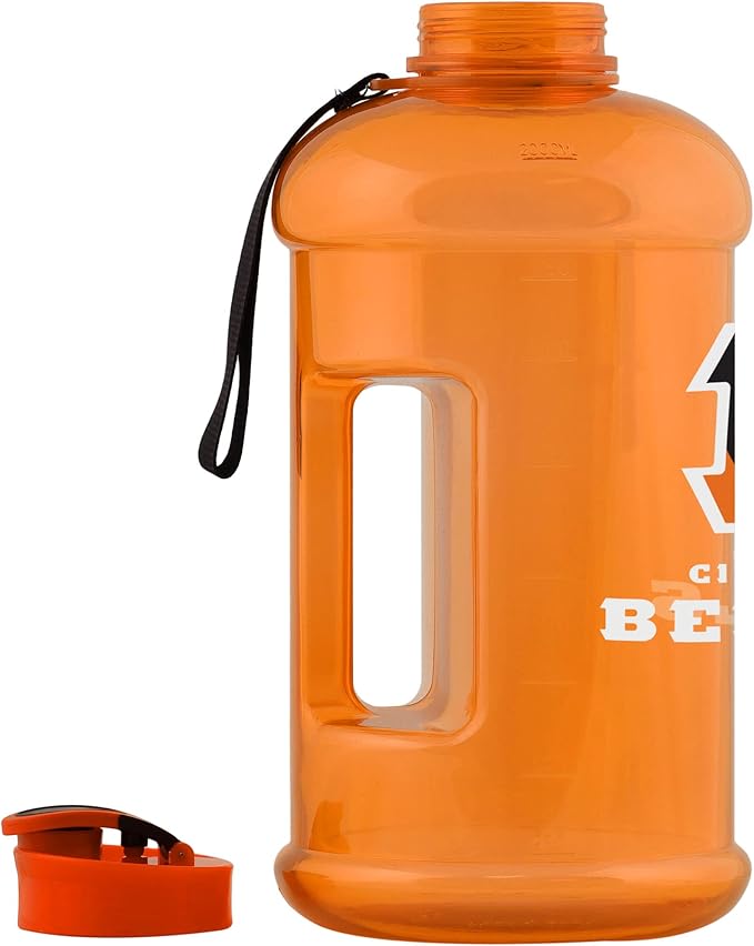 FOCO NFL Team Logo 2L Plastic Clear Large Sports Water Bottle