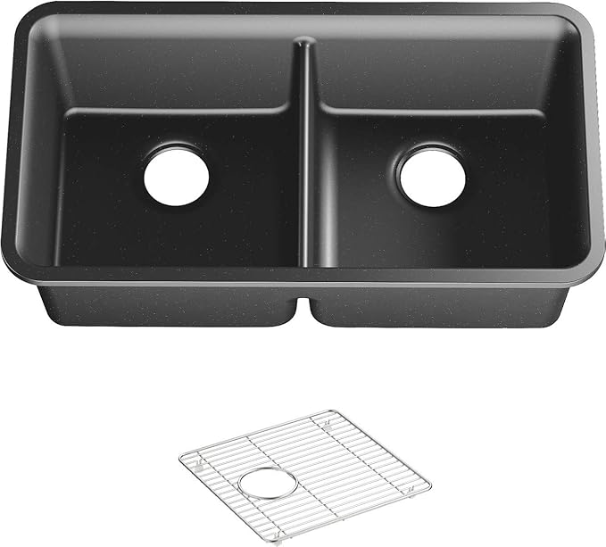 KOHLER 8199-CM7 Cairn Sink, 33 in, Matte Graphite
