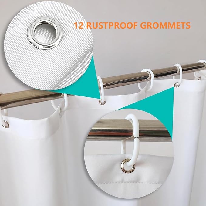 Cartoon Bear Print Shower Curtain for Bathroom Decor, Children Shower Curtain Liner 70.8" x 78.7" Waterproof Polyester Fabric Animal Shower Curtain Art Bath Curtain with 12 Hooks