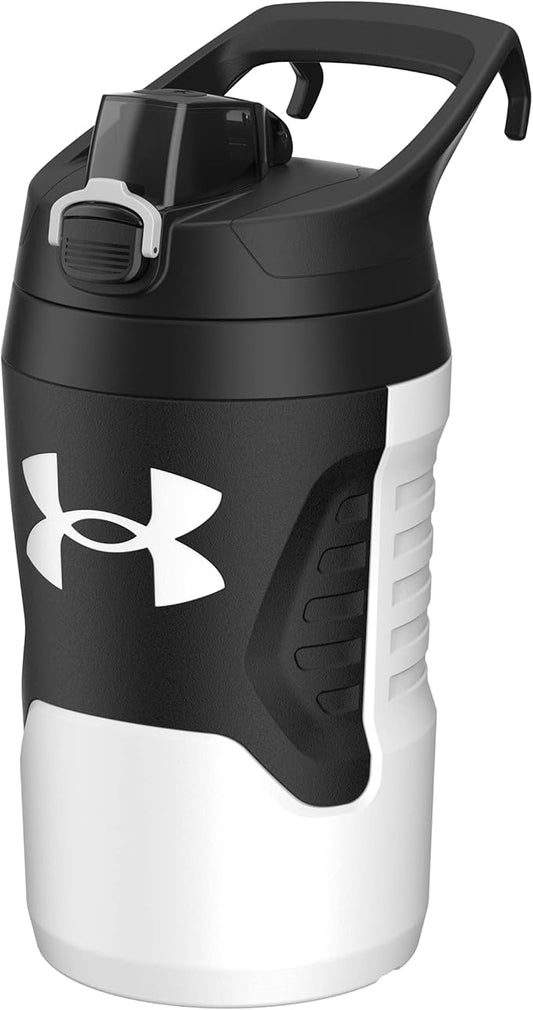 Under Armour Sports Water Jug, 32 oz Insulated Water Bottle w/Handle, Fence Hook, Leak Resistant, Baseball, Football & More