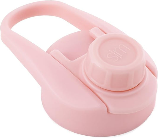 Simple Modern Chug Sports Lid - Fits All Summit and Hydro Flask Wide Mouth Water Bottle Sizes - Leak Proof Handle Cap for 10, 12, 14, 16, 18, 20, 22, 24, 32, 40, 64 & 84 oz Blush