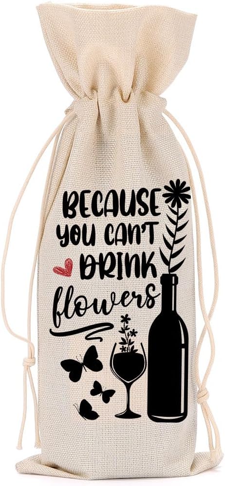 Funny Wine Quotes Wine Bag Wine Tasting Party Supplies for Wine Lovers Women Men Mum Groom Friend Christmas Birthday Wedding Bachelorrette Party Wine Bags
