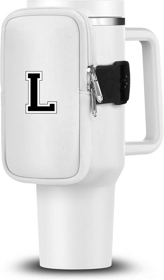 Mini Water Bottle Pouch for Stanley-Tumbler pouch with Zipper Pocket, Stanley pouch, Insulated Mug pouch, Tumbler carry holder pouch, Travel mug pouch | Waterproof