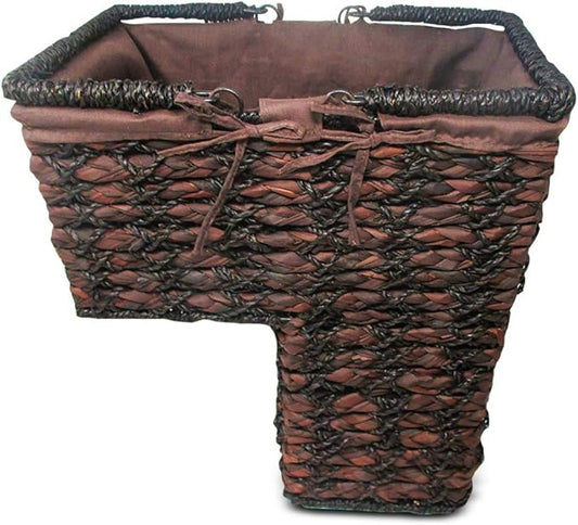 Trademark Innovations Storage Stair Basket Organizer Set With Handles and Fabric Liner (Brown)