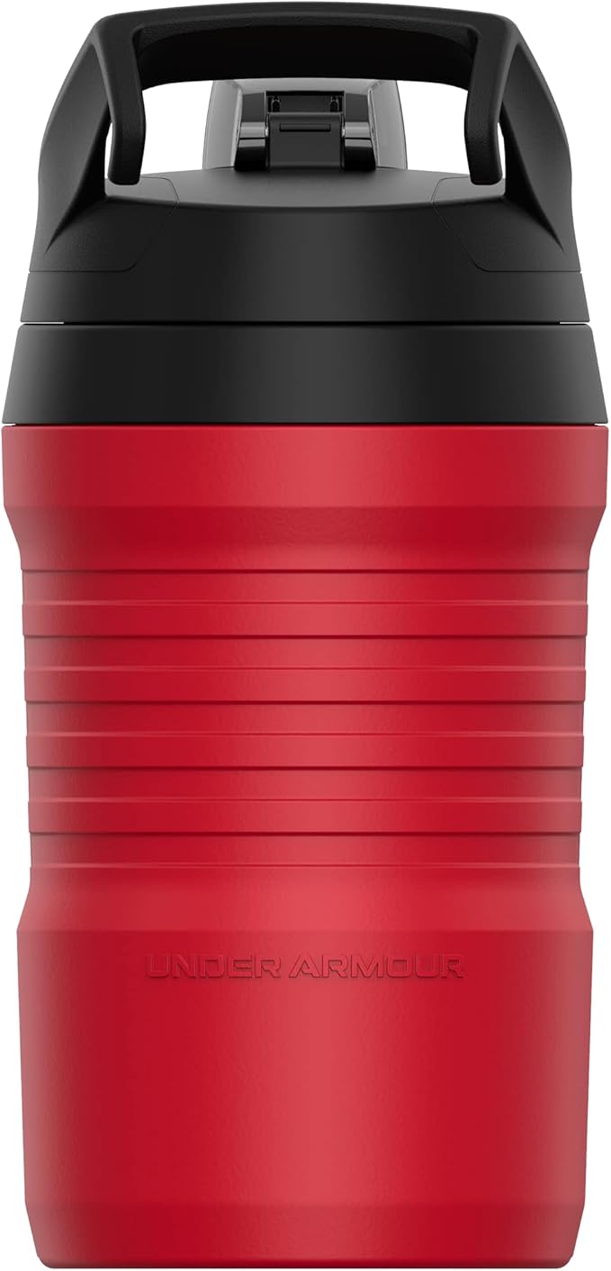 Under Armour Sports Water Jug, 32 oz Insulated Water Bottle w/Handle, Fence Hook, Leak Resistant, Baseball, Football & More