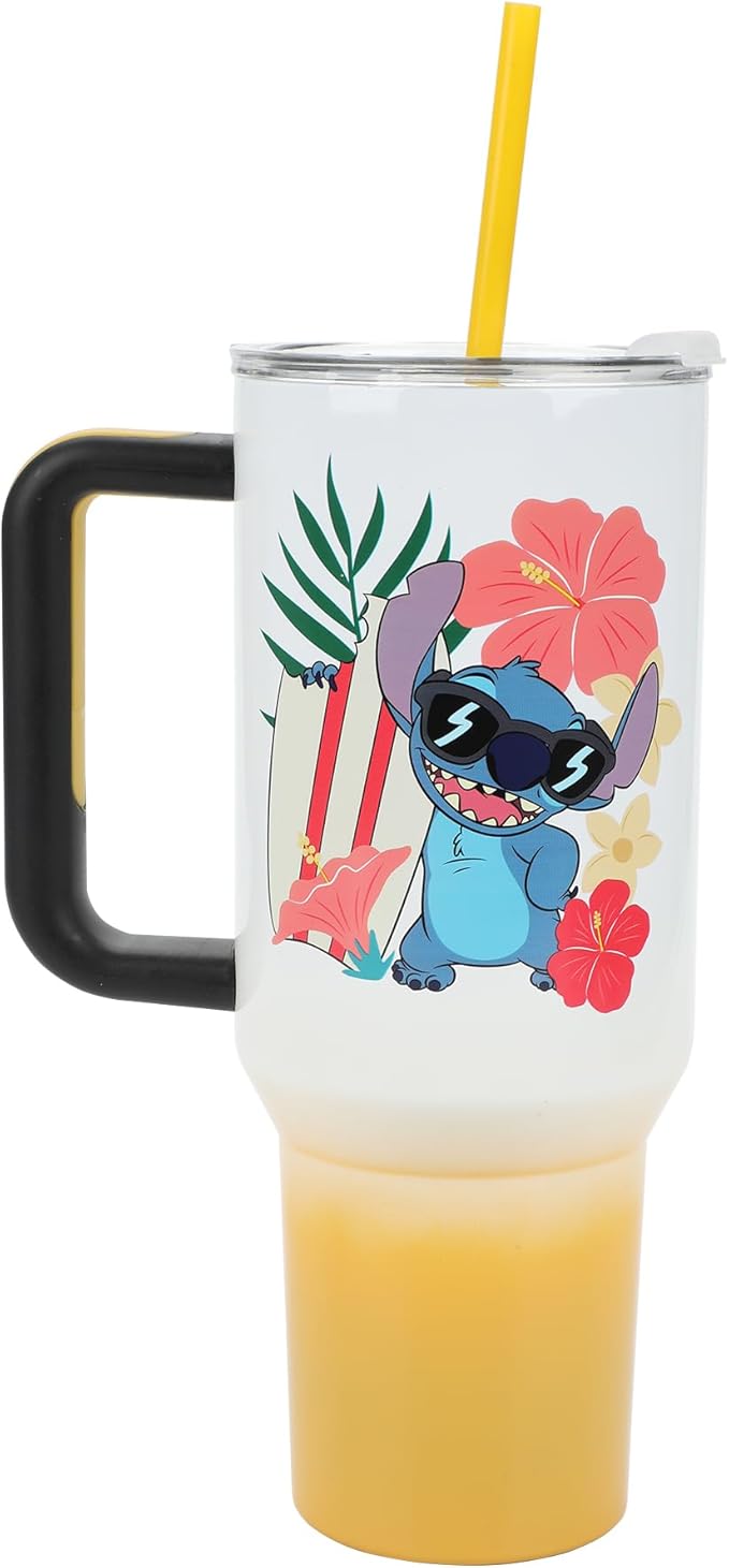 Bioworld Disney's Stitch Hawaiian 40 Oz. Stainless Steel Tumbler