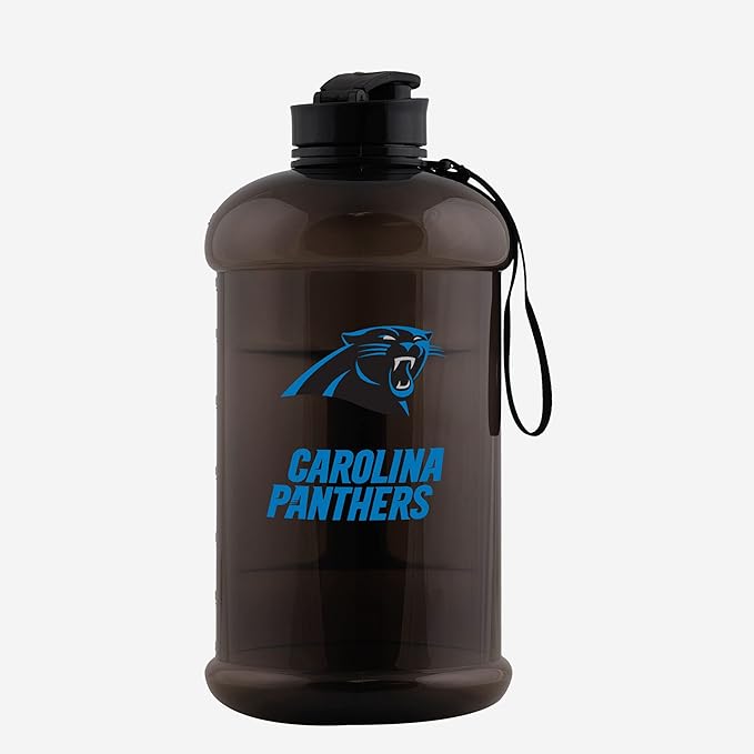 FOCO NFL Team Logo 2L Plastic Clear Large Sports Water Bottle