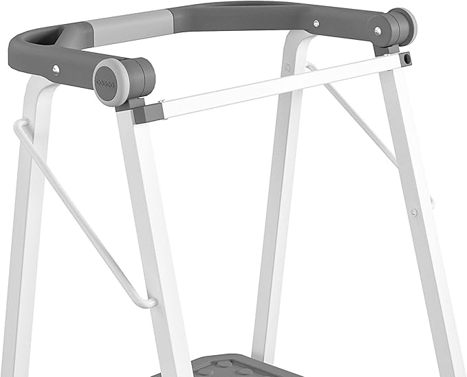 COSCO 2-Step Kitchen Stepper™ Adult Folding Step Stool, Kids Folding Stepper, Grey