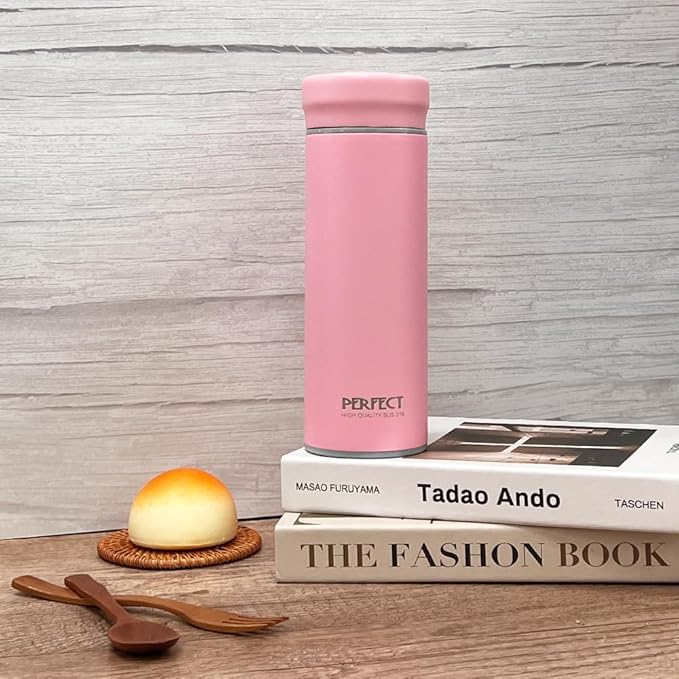 24 OZ 316 Stainless Steel Vacuum Insulated Water Bottle, Keep Cold and Hot, Seamless Cup Leak Proof And Wide Mouth, Pink