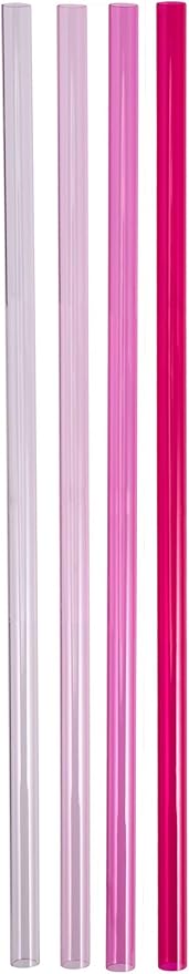 Stanley Reusable Quencher Straws | 4-Pack of BPA-Free, Reusable Straws for Clean Drinking | Perfect for Stanley's 40oz Tumblers | Pink