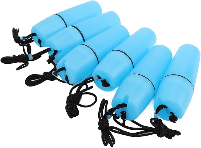 Luqeeg Kayak Container Bottle, Waterproof Container Bottle Dry Canister Container Bottle with Hook Rope Kayak Sealed Bottle for Diving Snorkeling Surfing Kayaking Boating (Blue)