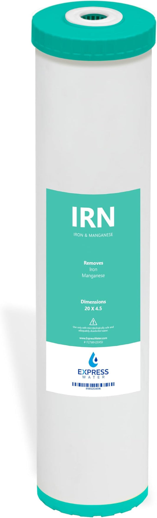 Express Water – Iron & Manganese Reducing Replacement Filter – Whole House Iron Replacement Water Filter – High Capacity Water Filter – 4.5” x 20” inch