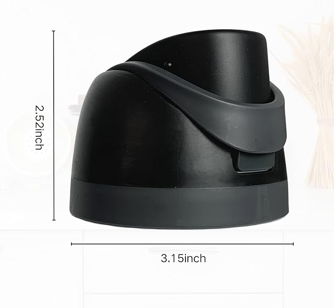Replacement Cap for Owala Freesip, One Button Water Bottle Top Replacement Cap Compatible with Owala Cup, Replacement Accessories for Owala Free Sip 16oz 24oz 32oz 40oz, BPA-Free No Leak, Black