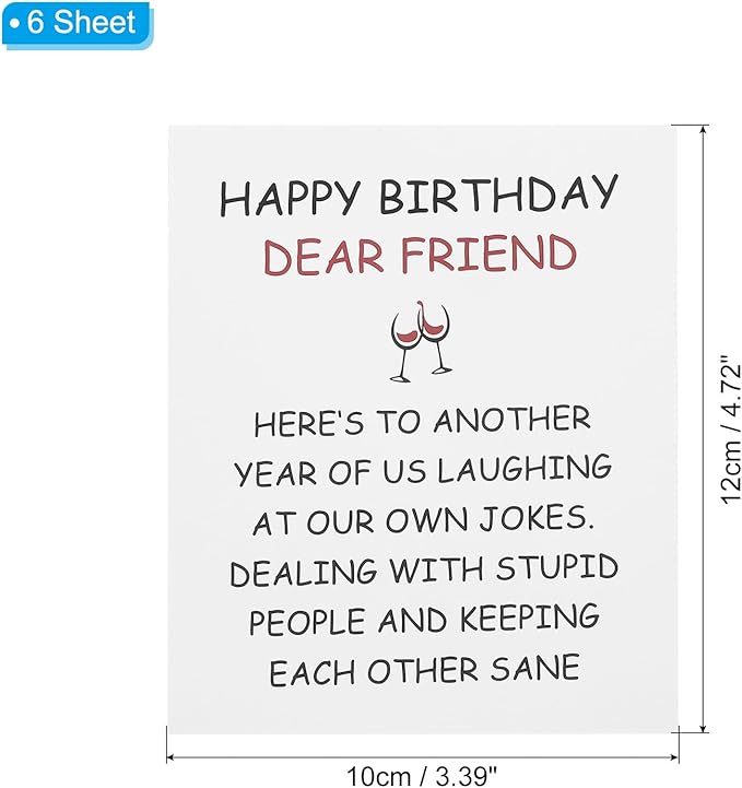 PATIKIL 6Pcs Birthday Label Sticker Labels Present Stickers Festival Birthday Stickers for Party Favors Envelope Packages Seals