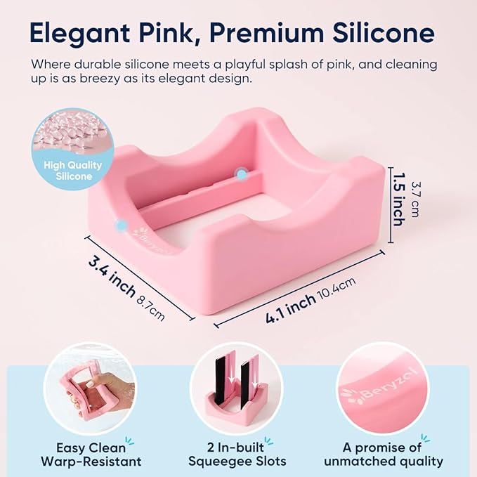 Silicone Cup Cradle, Cup Cradle for Tumblers Use to Apply UV DTF Decal/Apply Vinyl Decals - Keep Mugs in Place with Felt Squeegee