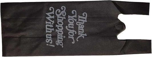 400 Pcs Single Wine Bag Christmas Wine Gift Bag Non Woven Fabric Reusable Bags for Gifts Bags Bulk Bottle Holder Wine Carrier with Handles for Shopping Thank you bag Parties (Black)