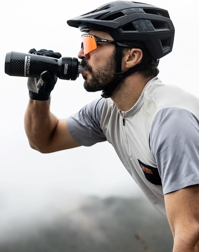 CamelBak Podium Bike Water Bottle 24oz, Grid Black