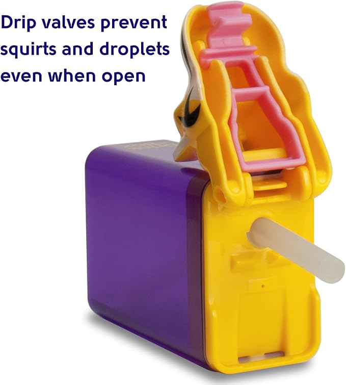 Reusable Water Bottle | Officially Licensed NCAA Sports Bottle | BPA Free | Dishwasher Safe | Tiger Mike Mascot | 8 oz Drink in the Box - Lousiana State University