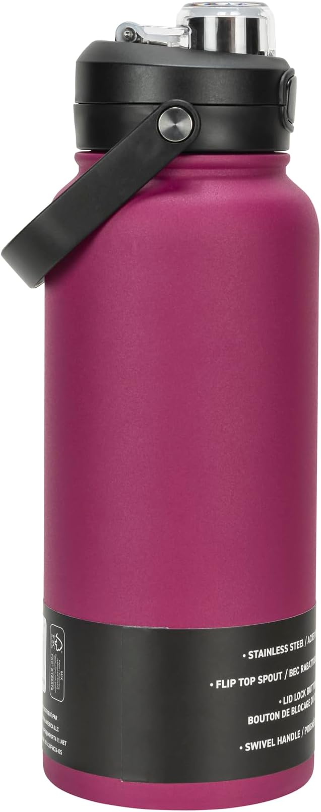PUMA Evercat 32 oz Alpha Chug Bottle, Dark Pink, OS