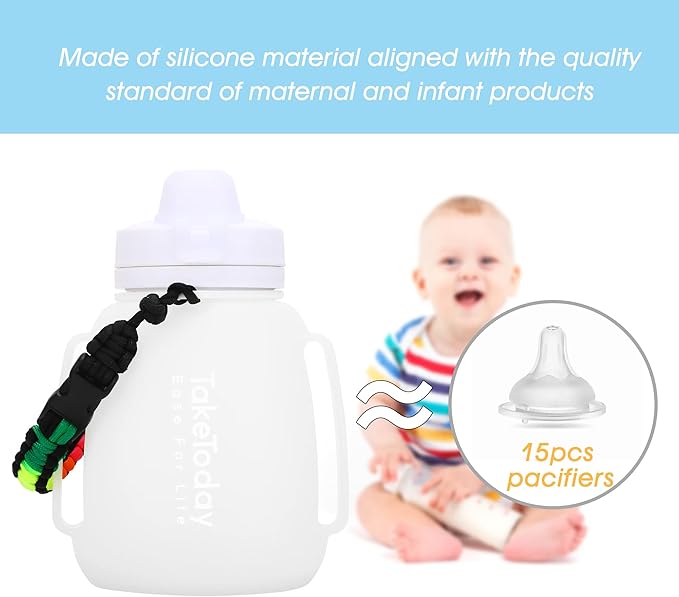 Motivational Collapsible Water Bottle with Straw and Paracord Handle 1.2L 40 OZ Reusable Silicone Sports Water Jug with Time Marker Leakproof Large Water Bottles for Yoga Outdoors