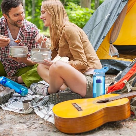 Insulated Filtered Water Bottle 25 Oz | Ideal for Hiking, Running, Jogging, Camping | Simple Modern Water Bottle with Filter | Ultimate Water Purifier with Advanced Filtering Technology | BPA Free