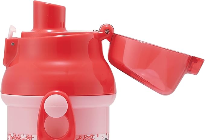 Skater Hello Kitty Plastic Water Bottle with Strap 16.23oz -Friends