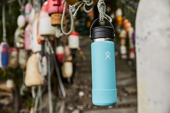 Hydro Flask Stainless Steel Wide Mouth Bottle with Flex Sip Lid and Double-Wall Vacuum Insulation for Coffee, Tea and Drinks