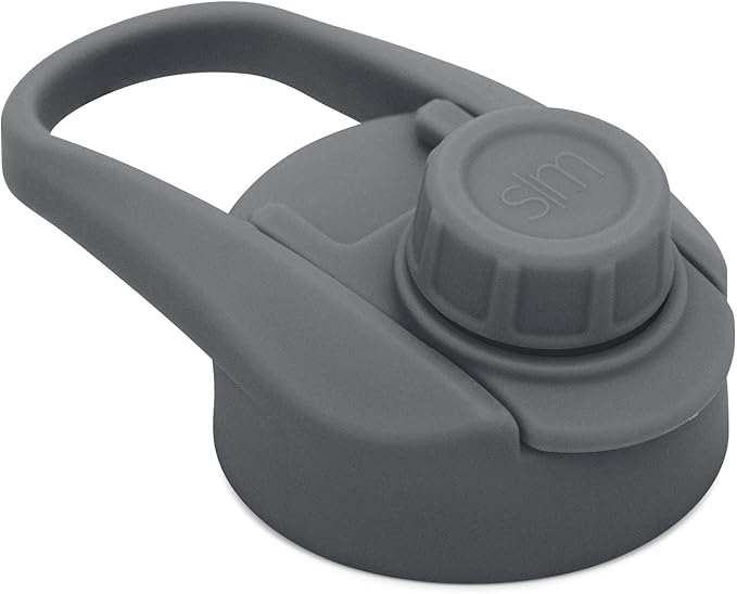 Simple Modern Chug Sports Lid - Fits All Summit and Hydro Flask Wide Mouth Water Bottle Sizes - Leak Proof Handle Cap for 10, 12, 14, 16, 18, 20, 22, 24, 32, 40, 64 & 84 oz Graphite