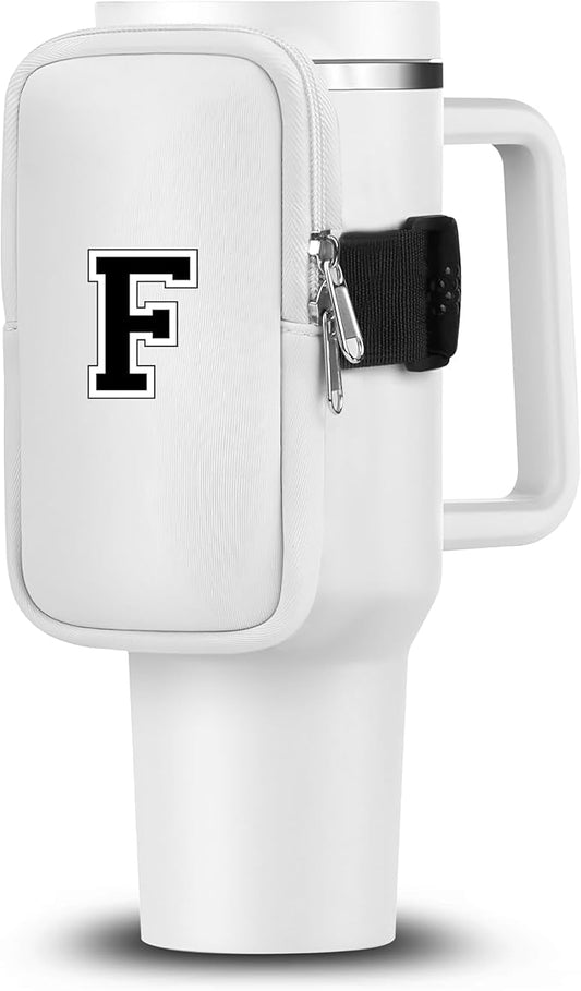 Mini Water Bottle Pouch for Stanley-Tumbler pouch with Zipper Pocket, Stanley pouch, Insulated Mug pouch, Tumbler carry holder pouch, Travel mug pouch | Waterproof