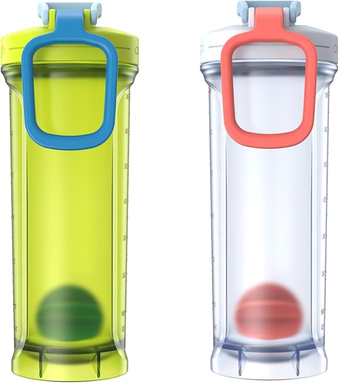 Contigo Shake & Go Fit 2.0 Water Bottle, 28 oz, Salt; Macaroon, 2-Pack