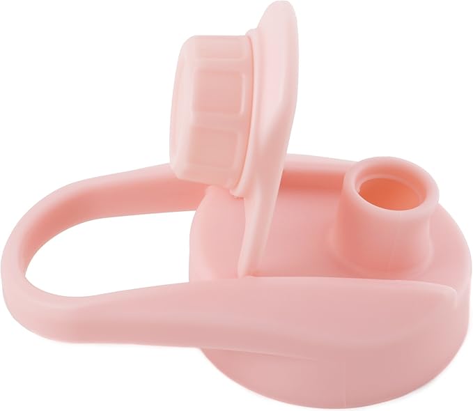 Simple Modern Chug Sports Lid - Fits All Summit and Hydro Flask Wide Mouth Water Bottle Sizes - Leak Proof Handle Cap for 10, 12, 14, 16, 18, 20, 22, 24, 32, 40, 64 & 84 oz Blush